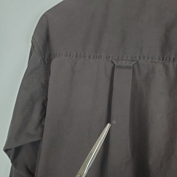 COLUMBIA Men's Large Tall Brown Button up Shirt - Picture 8 of 8